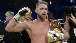 Billy Joe Saunders, tras ganar un combate