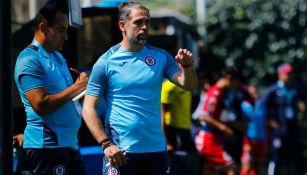 José Antonio Castro durante un duelo de Cruz Azul Sub 17