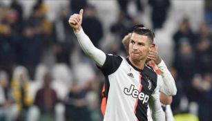 Cristiano Ronaldo celebrando su anotación con la Juventus