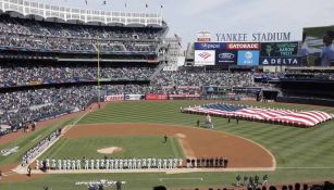 Jugadores de la MLB, durante el 'Opening Day'