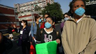 Personal médico protesta en las calles de la CDMX