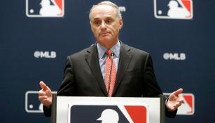 Rob Manfred, en conferencia de prensa