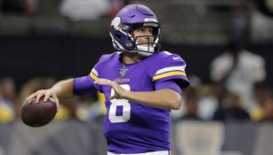 Kirk Cousins en un partido con los Vikings 