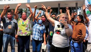 Personal médico protesta en las calles de la CDMX