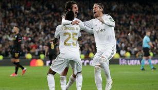 Real Madrid en festejo de gol