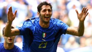 Materazzi en festejo de gol