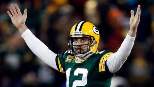 Aaron Rodgers, en un juego de los Packers