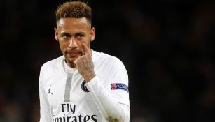 Neymar durante un partido con el PSG