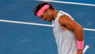 Nadal se lamenta durante un partido