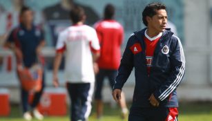 Benjamín Galindo cuando era entrenador de Chivas