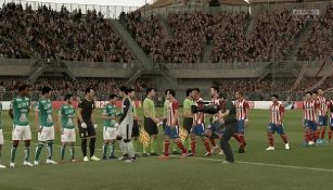 Partido entre León y Atlético San Luis en la eLigaMX