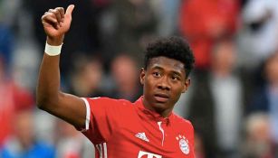 David Alaba en un juego con el Bayern 