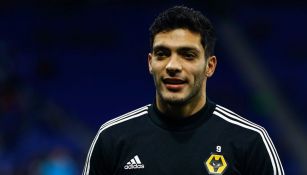 Raúl Jiménez, previo a un juego del Wolverhampton