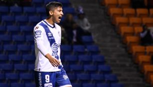 Ángel Zaldivar durante un partido con Puebla