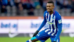 Salomon Kalou durante un partido del Hertha Berlín