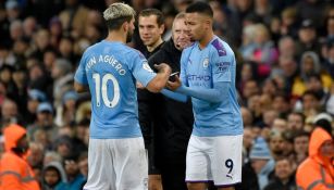 Agüero realiza un cambio con Gabriel Jesus en la Premier 