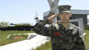 Heung-min Son en servicio militar