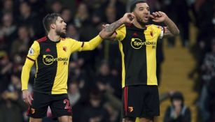 Deneey en celebración de gol con Watford