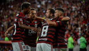 Jugadores de Flamengo durante un partido