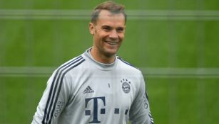 Neuer en entrenamiento con Bayern