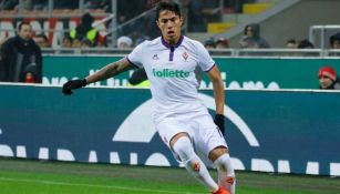 Carlos Salcedo durante su paso por la Fiorentina 