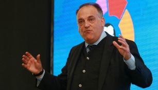 Javier Tebas en una conferencia