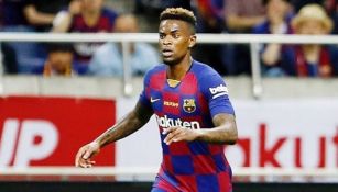 Nelson Semedo durante un partido con Barcelona