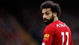 Mohamed Salah en un partido con Liverpool 