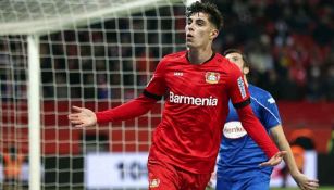 Havertz, celebrando un gol con el Bayern