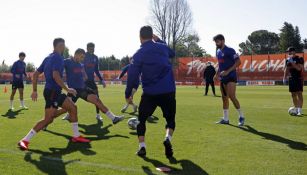 Atlético de Madrid en entrenamiento