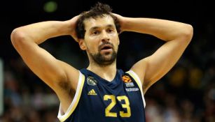 Sergio Llull se lamenta en un duelo del Real Madrid