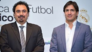 Hugo Sánchez y Bruno Marinoni tras un evento 