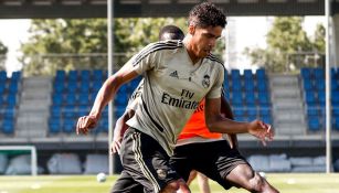 Raphael Varane durante una sesión con el Real Madrid