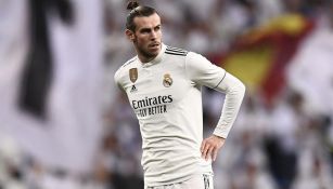 Gareth Bale durante un duelo con el Real Madrid 