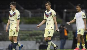 Jugadores de América tras el partido contra Cruz Azul