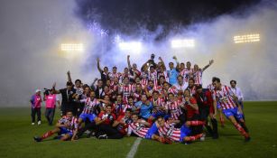 Atlético San Luis festejando el título de Ascenso del Clausura 2019