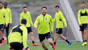 Jugadores de las Palmas en un entrenamiento