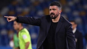 Gennaro Gattuso durante un partido con Napoli