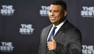 Ronaldo Nazario durante una reunión de FIFA 