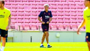 Barcelona: Quique Setién aseguró que necesitan una semana más de entrenamiento