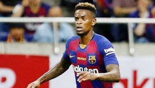 Nelson Semedo durante un partido con Barcelona