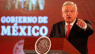 López Obrador durante una conferencia de prensa