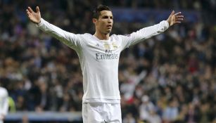 Cristiano Ronaldo durante un partido con Real Madrid