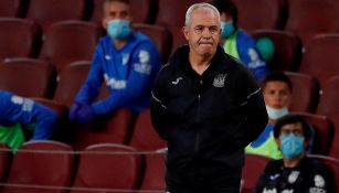 Javier Aguirre durante el duelo del Leganés vs Barcelona