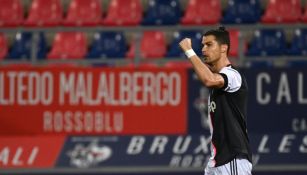 Cristiano Ronaldo durante un partido con Juventus