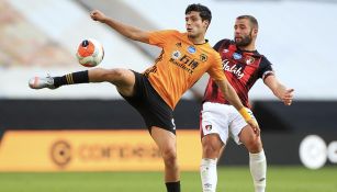 Raúl Jiménez en el partido contra Bournemouth