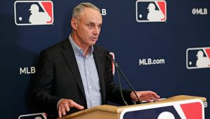 Rob Manfred, en conferencia de prensa