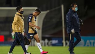 Sebastián Saucedo tras su lesión contra América