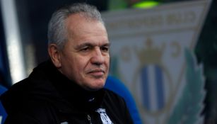 Javier Aguirre durante un partido del Leganés