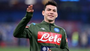 Chucky Lozano jugando con Napoli